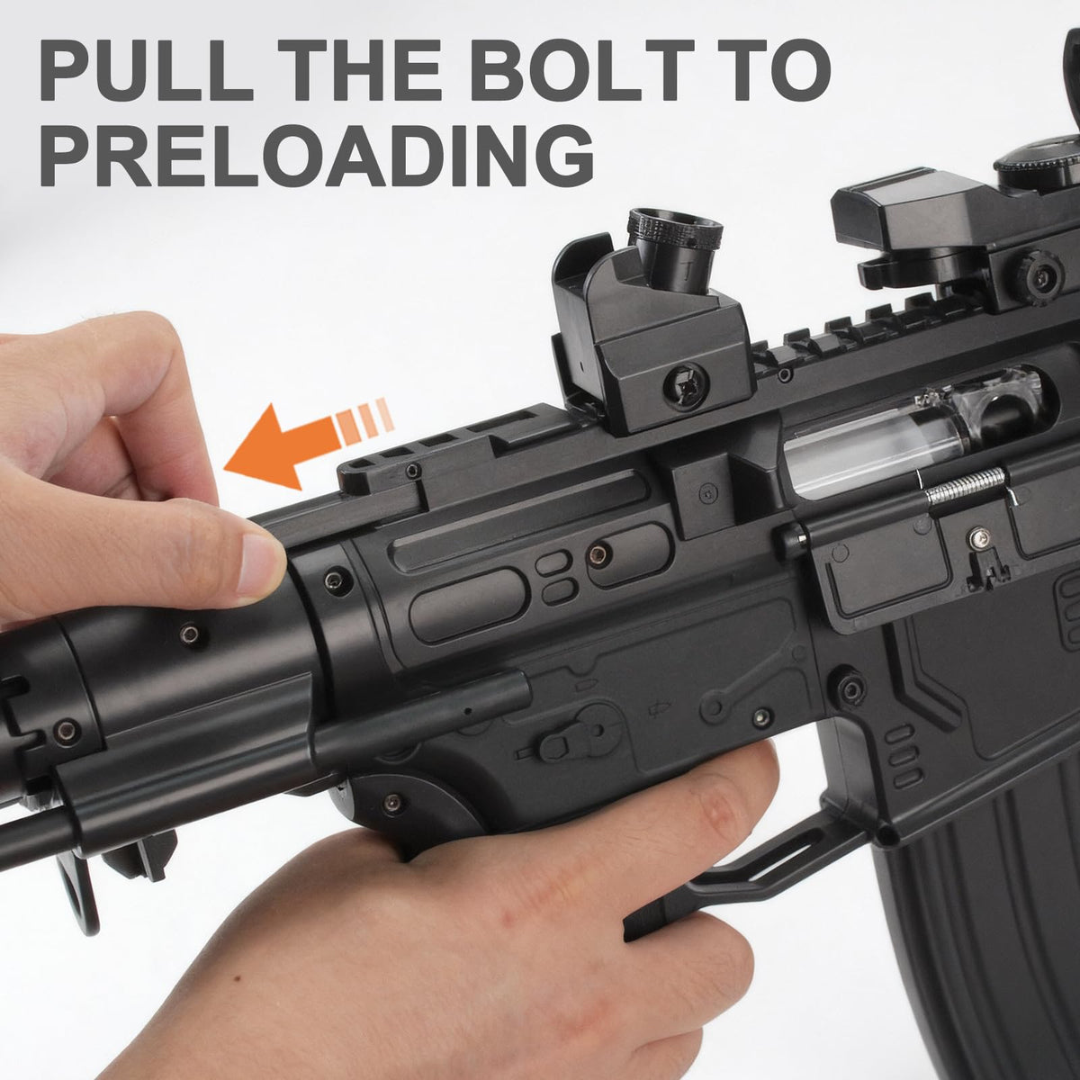 BIU BLASTER 7.4V 1400mAh battery enables extended playtime.