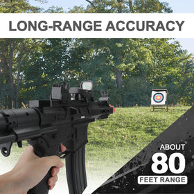 BIU BLASTER 80 feet range supports confident shots across fields.