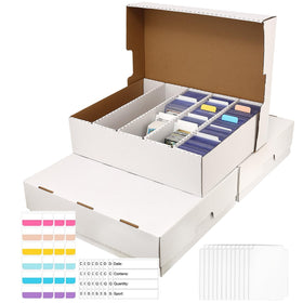 BIU-BOOM sports card box with a 5-row layout keeps collections organized and protected.