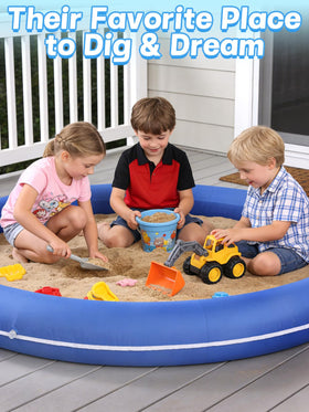 Biubee backyard sandbox supports outdoor learning and sensory play.