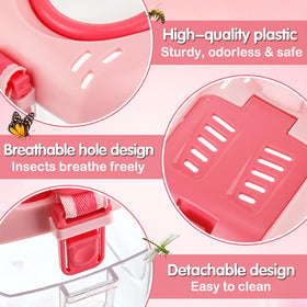 Biubee capsule insect clip for safe capture and display