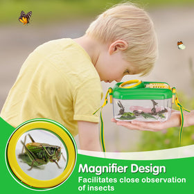 Biubee Bug Catcher pink net invites gentle play and backyard scouting for insects.
