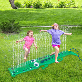Biubee crocodile sprinkler large design offers a playful backyard centerpiece for kids.