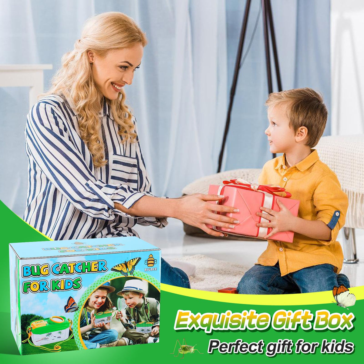 Biubee insect clip and tweezer for safe collection.
