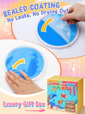 Biubee large round ink pad ideal for stamping large handprints.