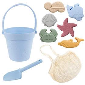 Biubee silicone beach bucket for safe, easy seaside play