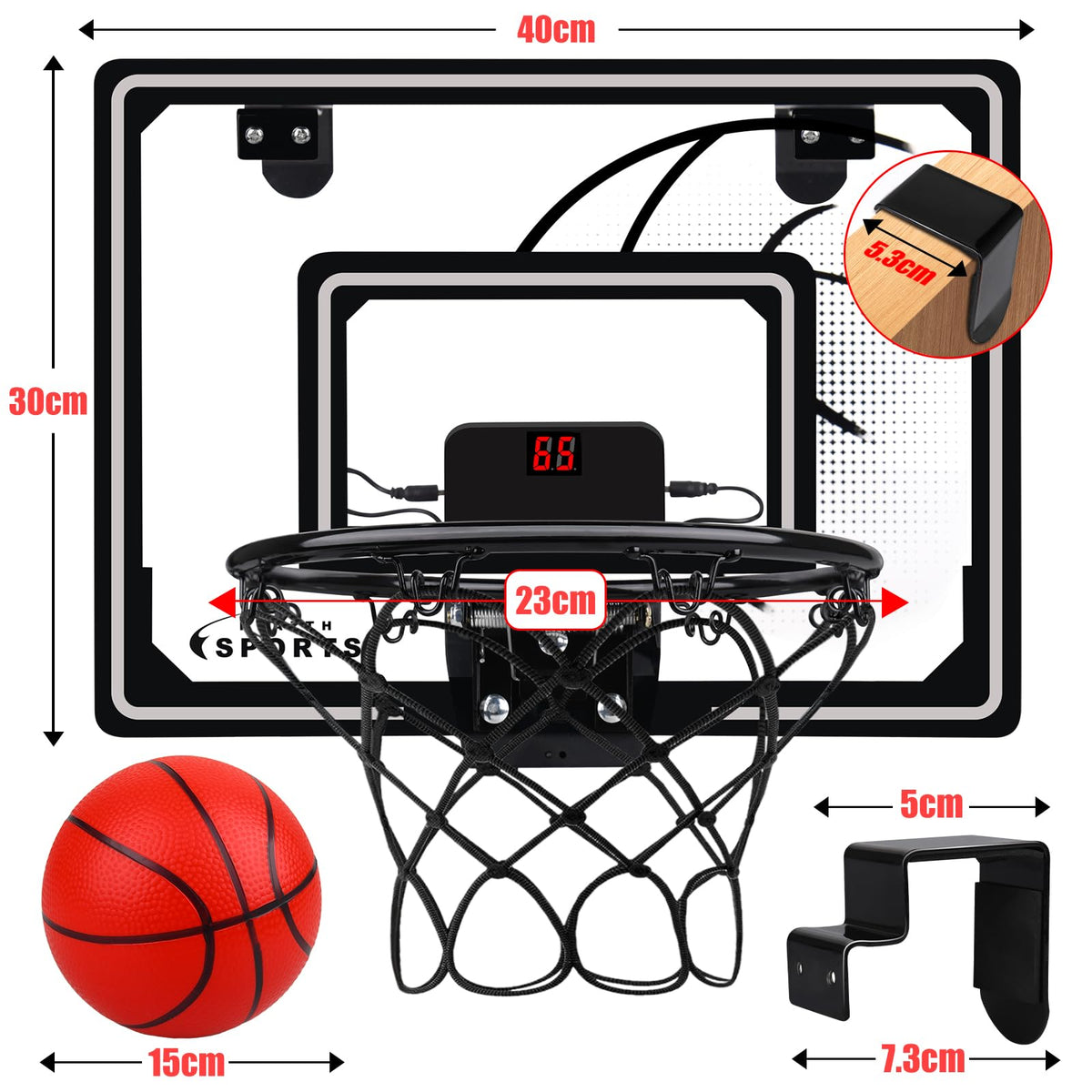 Biulotter electronic scoreboard close-up showing real-time score and cheering cues