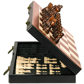 BIVOMON 15-inch chess board with magnetic surface for stable play