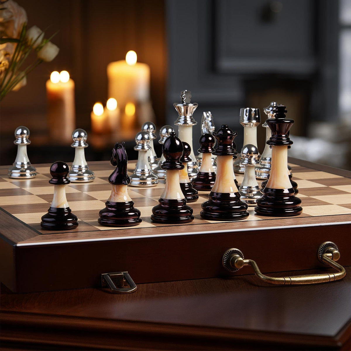 BIVOMON queen and pieces setup showcasing balanced design
