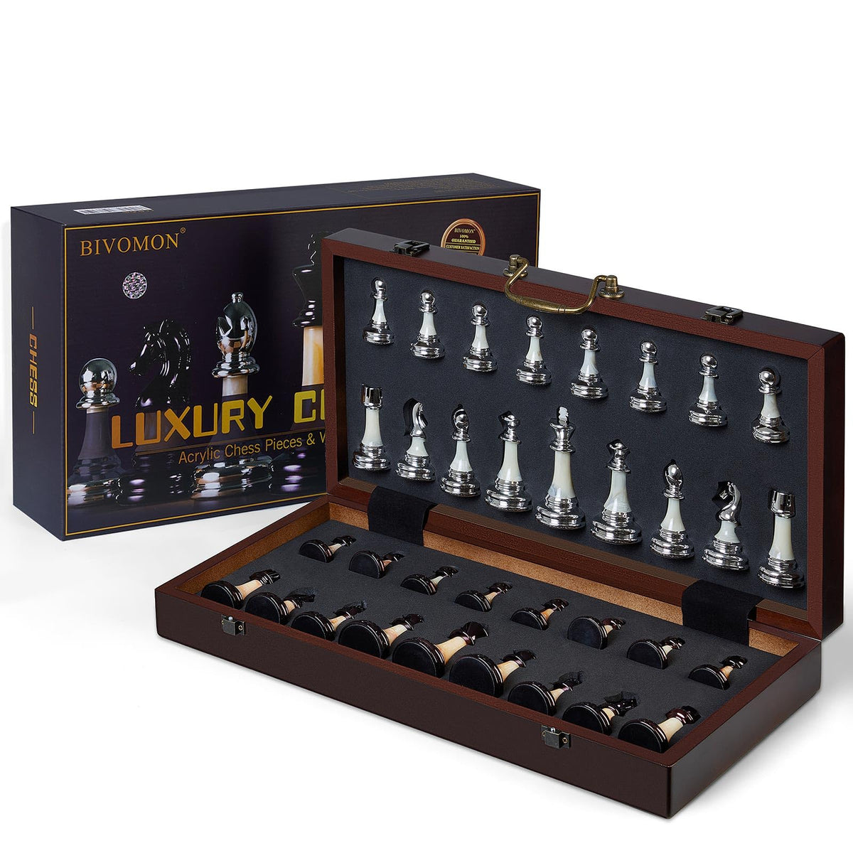 BIVOMON portable and durable chess set for travel and outdoor use