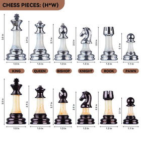 BIVOMON chess board storage slots keep pieces organized