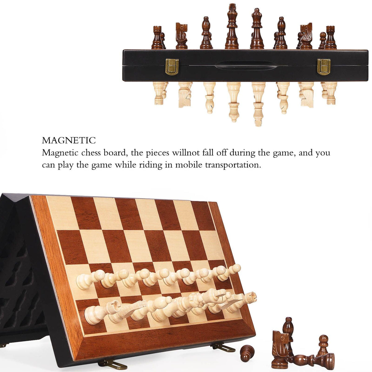 BIVOMON magnetic chess pieces stay in place for smooth moves