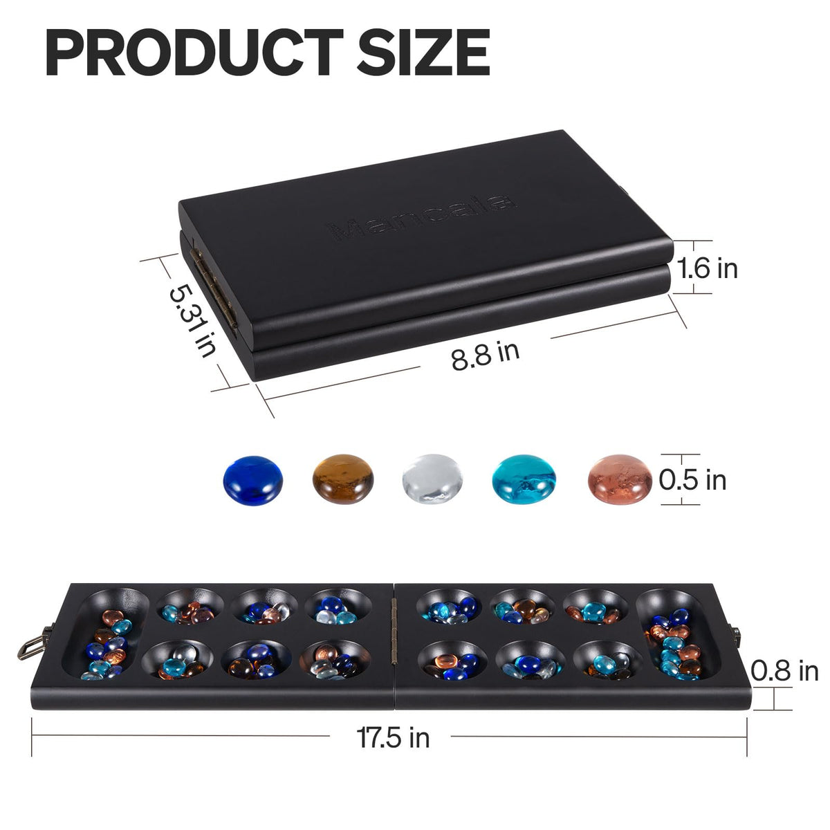 BIVOMON Mancala edge smooth for comfortable grip during play.