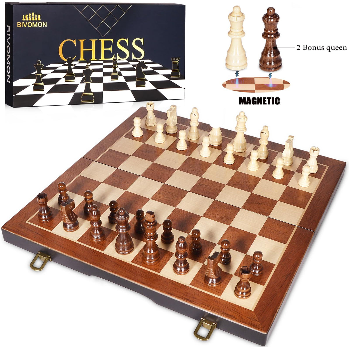 BIVOMON travel chess set case makes transport effortless