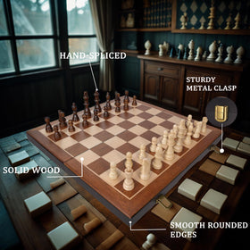 BIVOMON velvet-bottom chess pieces protect the board and reduce wear