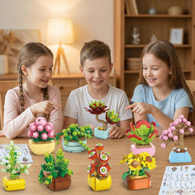 BIZNESMEN floral model collection close-up showing a vibrant, low-maintenance indoor garden