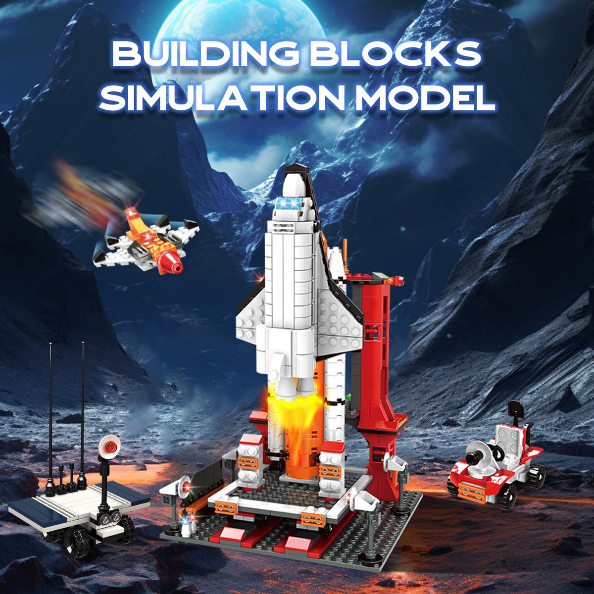 BIZNESMEN moon rover assembly invites imaginative lunar adventures