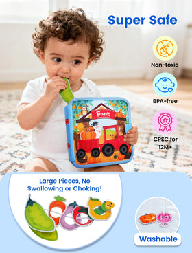 BizyKoady farm stand scene introduces counting and early math in a playful context.