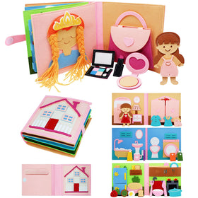 BizyKoady Montessori Busy Book cover showcases durable, kid friendly learning