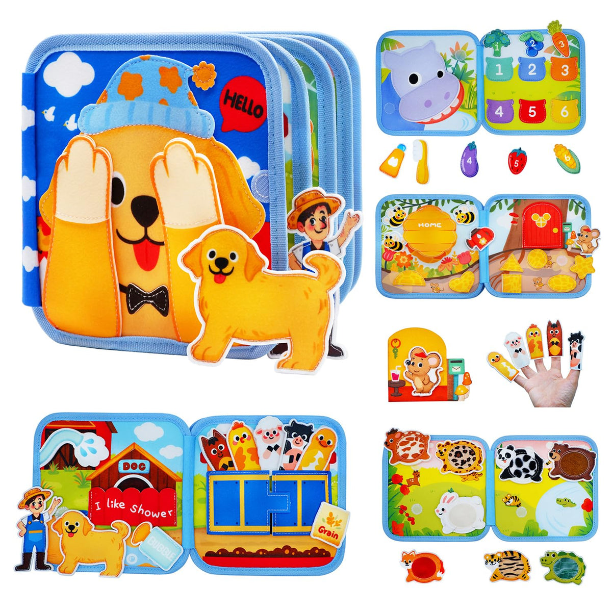 BizyKoady toddler busy book cover—inviting screen-free play and exploration.