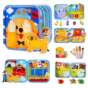 BizyKoady toddler busy book cover—inviting screen-free play and exploration.