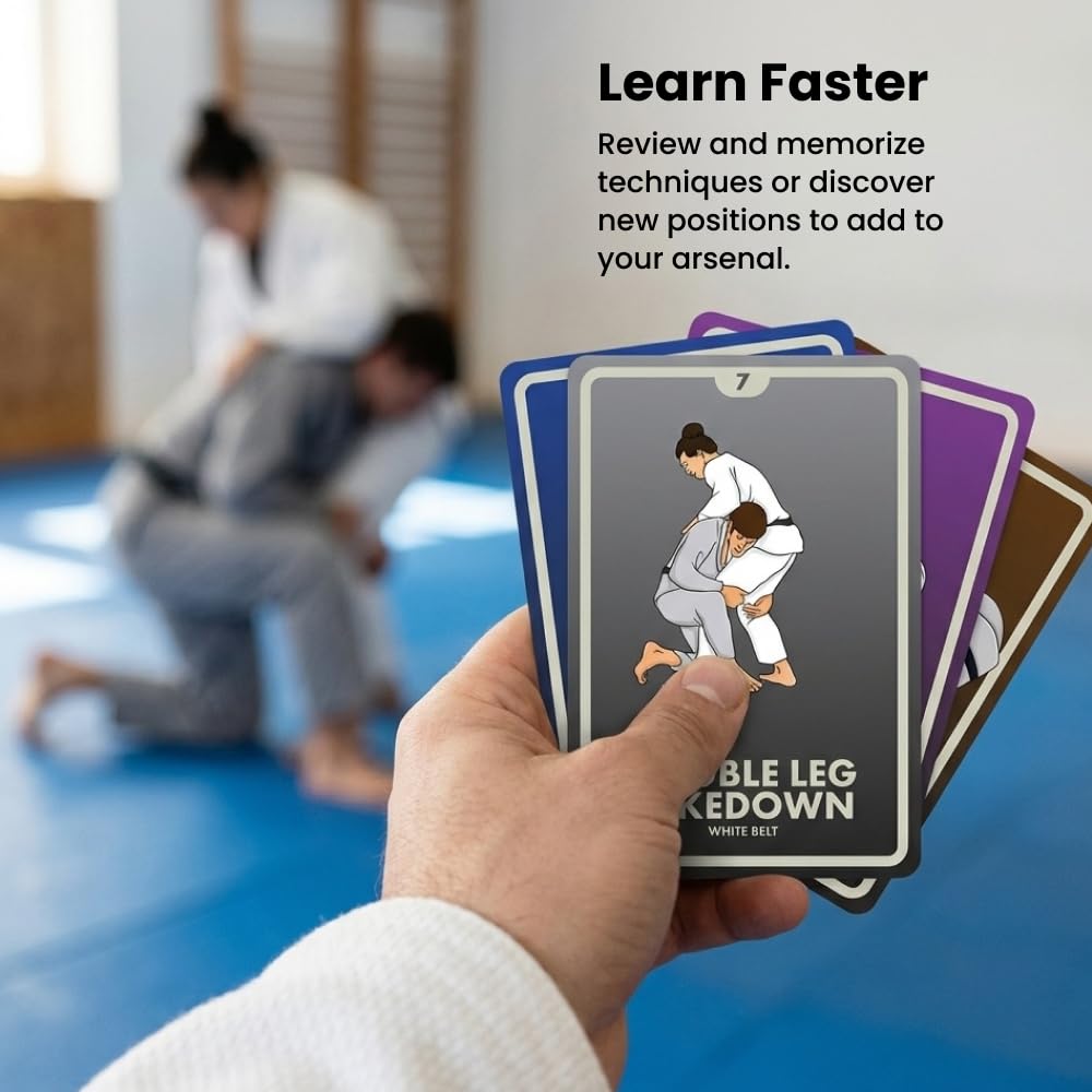 BJJ Stuff flashcards endure daily workouts with premium-quality construction.