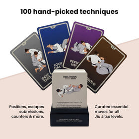 BJJ Stuff flashcards provide morning inspiration for technique planning.
