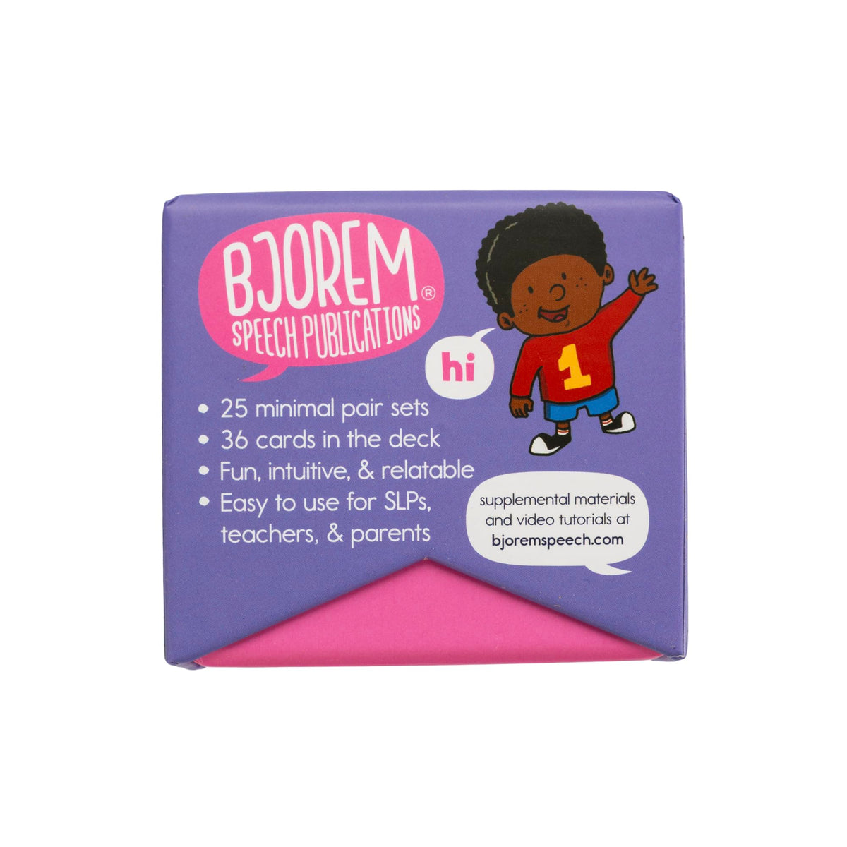 Bjorem 25 minimal pair sets cards arranged for clear contrasts of final sounds.