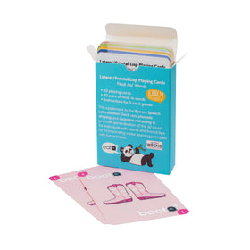 Bjorem Speech final-ts words cards back view ideal for reviewing correct /s/ placement.