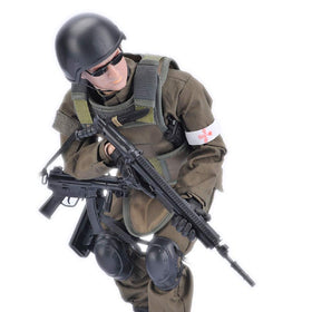 BJPEY 7Buy 12in action figure in bendable stand posing for dynamic display