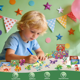 Bklved color-rich dinosaur building blocks engage young builders