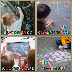 Bkpvr perfect for driveways, pavements, and chalkboards during outdoor and indoor crafts.