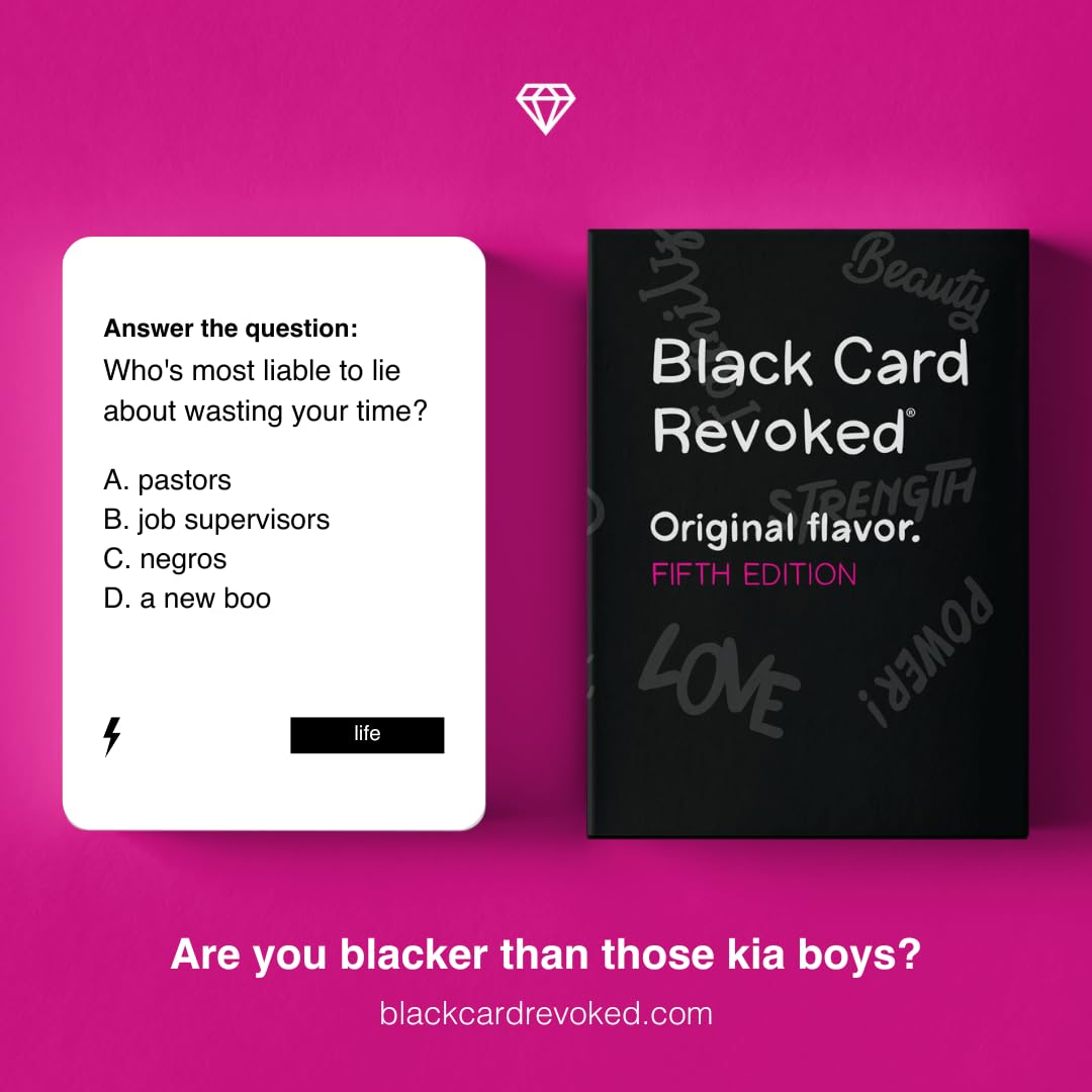 Black Card Revoked deck with response cards enhances quick-witted play.