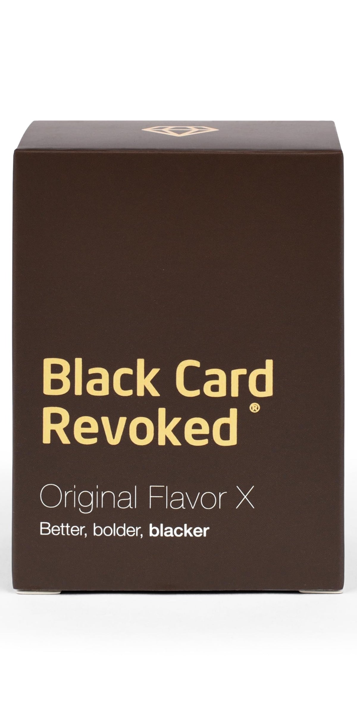 Black Card Revoked Edition X deck of questions for lively family game nights.