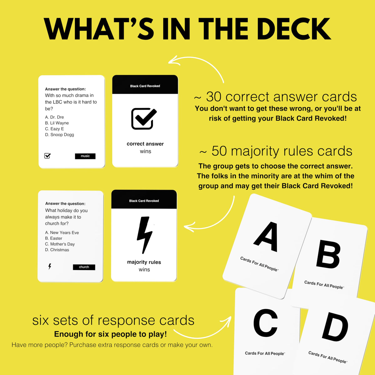 Black Card Revoked culture question cards spark conversation and laughs.