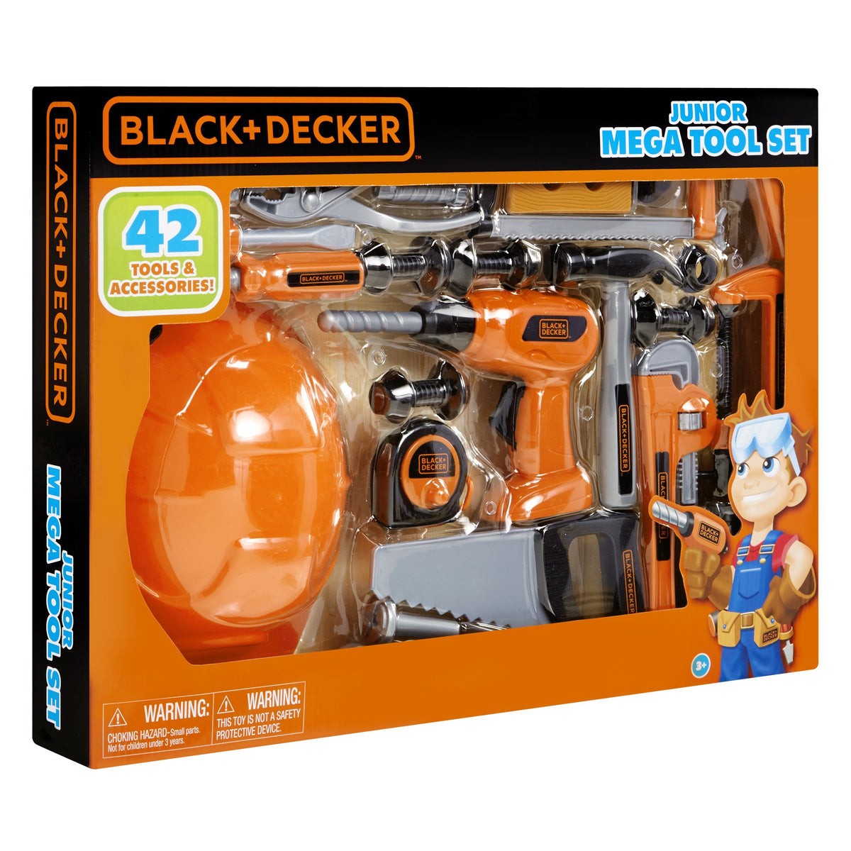 Black+Decker Junior Tool Set in use for imaginative home workshop play
