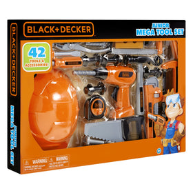 Black+Decker Junior Tool Set in use for imaginative home workshop play