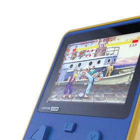 Blaze Entertainment Super Pocket Capcom Edition USB-C charging port, quick recharge included.