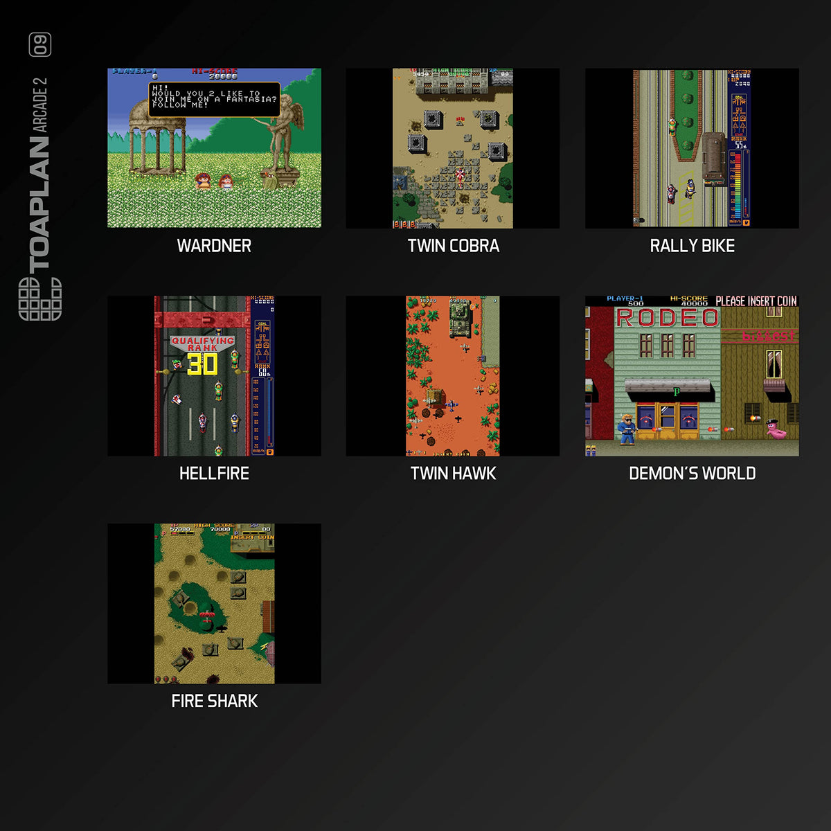 Blaze Evercade Toaplan Arcade Collection dashboard highlighting seamless play on Evercade hardware