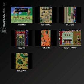 Blaze Evercade Toaplan Arcade Collection dashboard highlighting seamless play on Evercade hardware