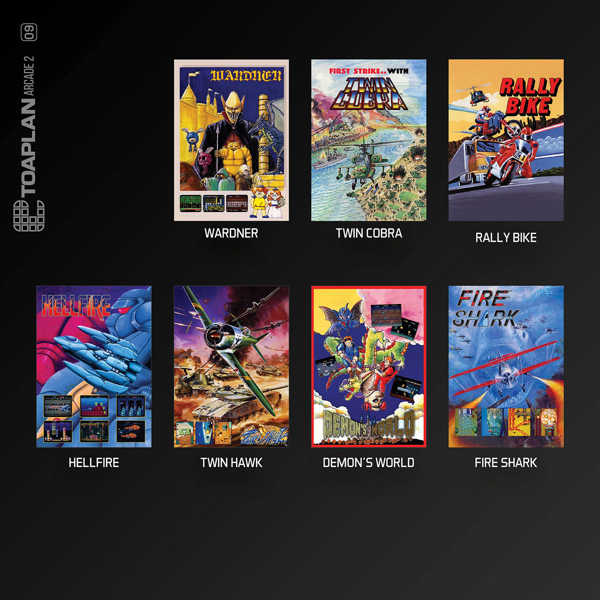Wardner gameplay on Blaze Evercade Toaplan cartridge showing side-scrolling action