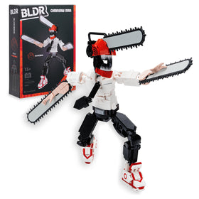 BLDR Chainsaw Man buildable figure with 311 pieces ready for poseable display and play