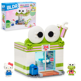 BLDR Hello Kitty and Keroppi mart storefront with treats for imaginative play