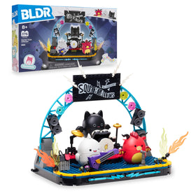 BLDR Squish Tour Concert set with stage and buildable figures Emily, Gordon, and Jarik for imaginative play