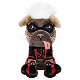 Bleacher Creatures Deadpool Dogpool plush sitting pose for display