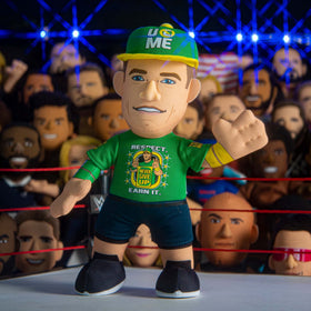 Bleacher Creatures John Cena plush on a shelf ready for display.