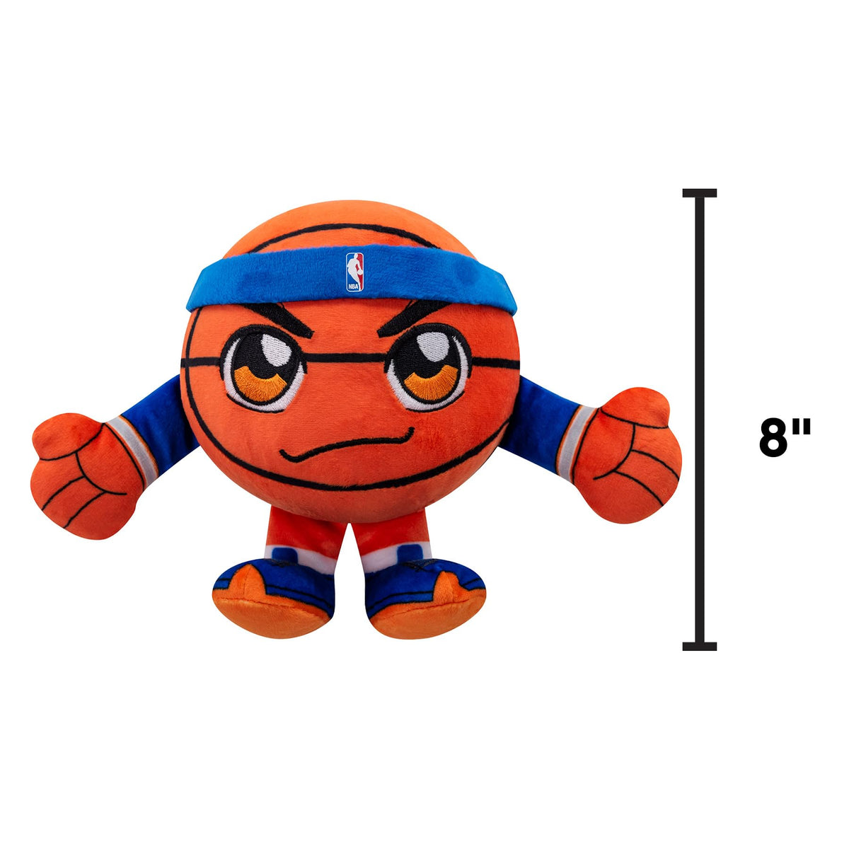Bleacher Creatures Knicks Kuricha 8-inch sitting plush with soft velboa texture.