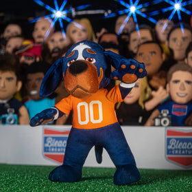 Bleacher Creatures Smokey stands easily on shelves for display.