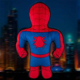 Bleacher Creatures Spider-Man Bleacher Buddy close-up highlights vibrant double-sided printing.
