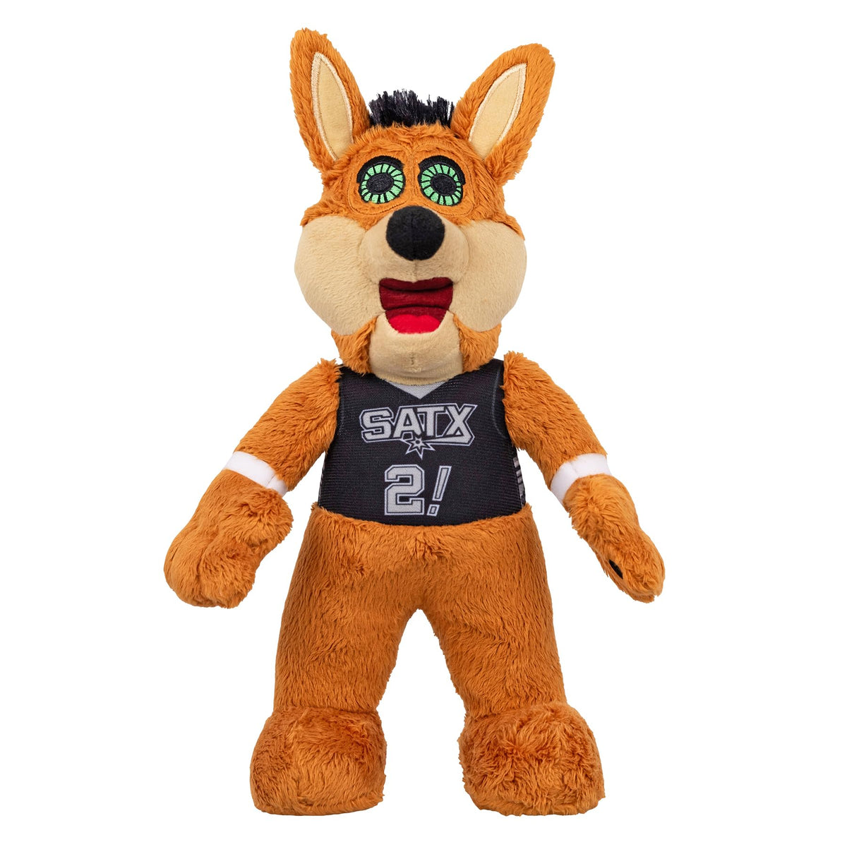 Bleacher Creatures Spurs Coyote 10-inch plush, front view for display or play
